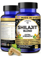 Lunakai USA Made 1200mg Pure Himalayan Shilajit Gummies for Men