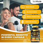 Tenmido Magnesium Complex 10 Forms - 150 Vegetarian Capsules - image 5