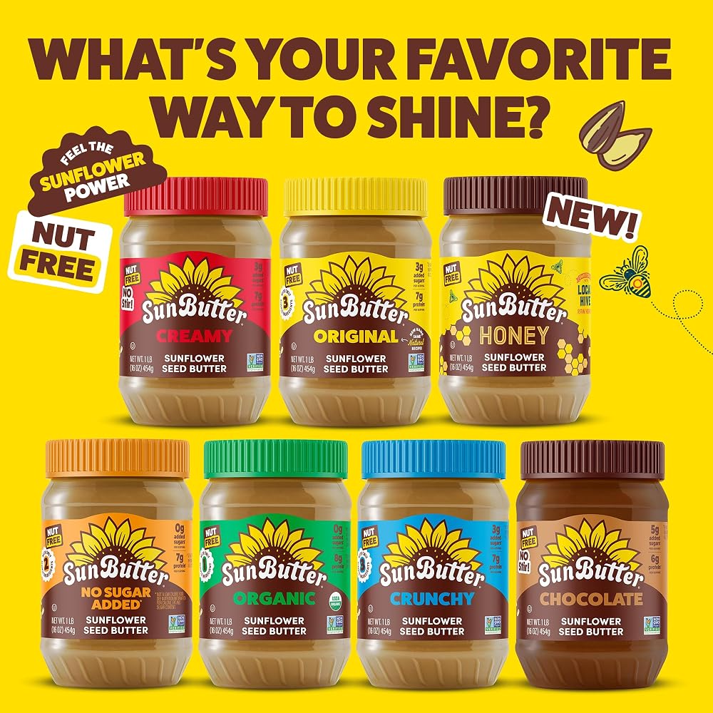 SunButter Original Sunflower Seed Butter Nut-Free Spread - 6 x 16 oz - image 9
