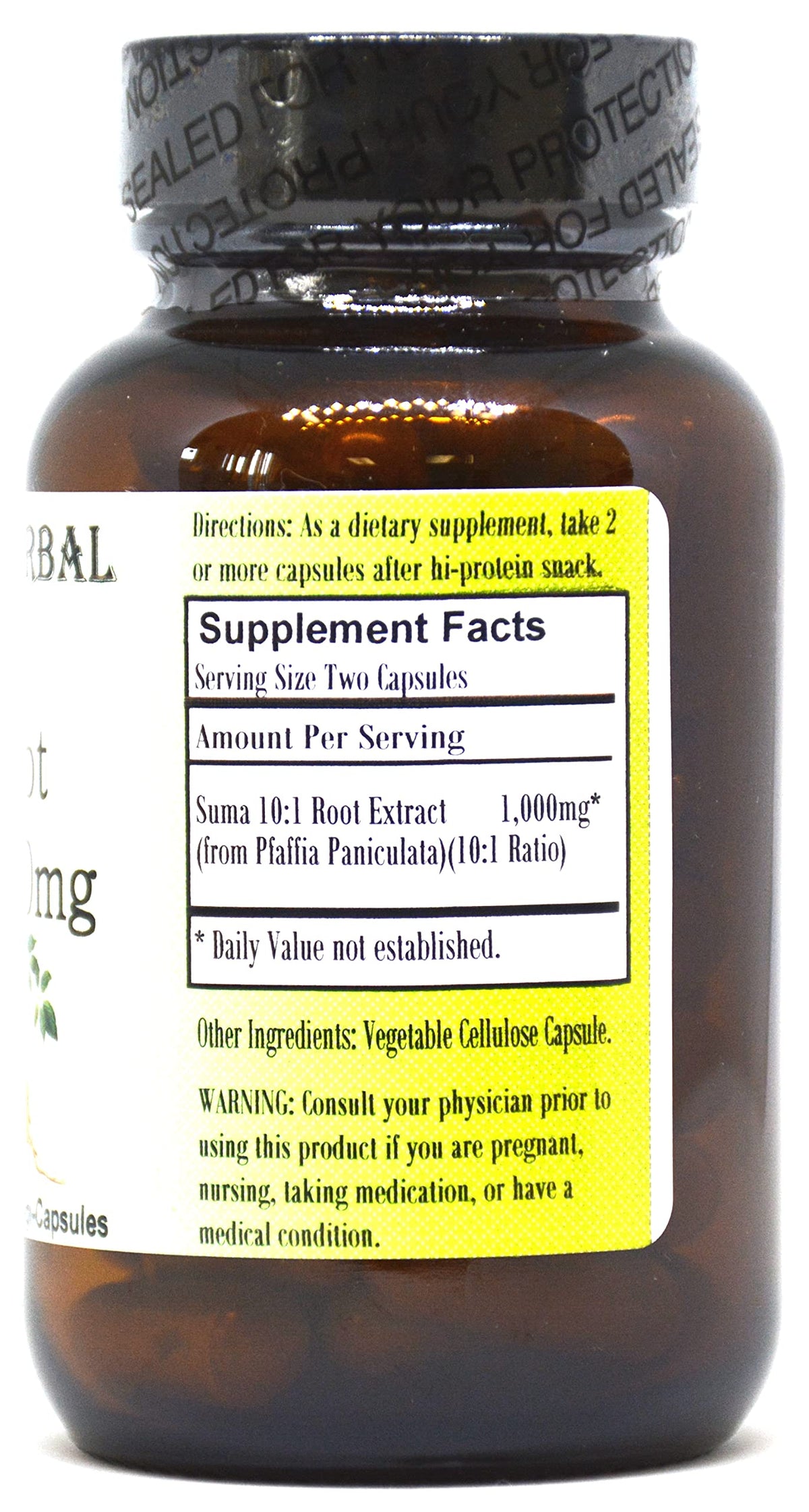 Barlowe's Herbal Elixirs Suma Root Extract 10:1 - 60 Vegetarian Capsules - image 2