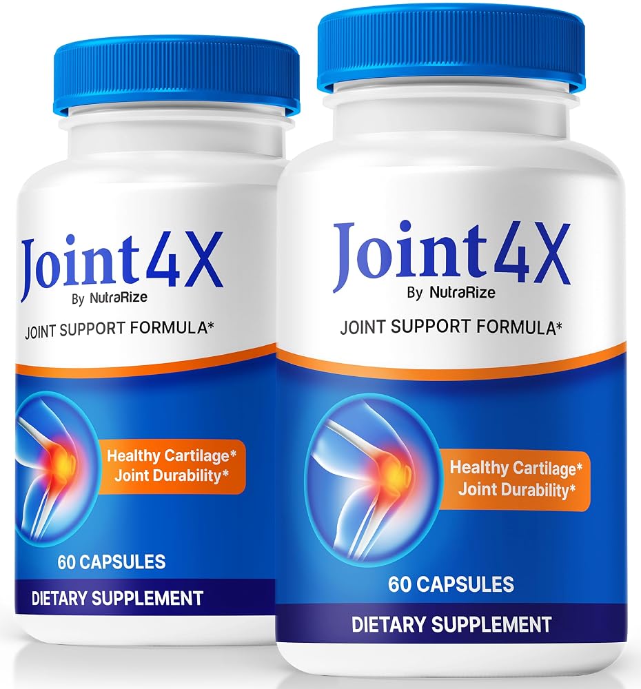 NutraRize Joint4X Capsules for Joint Support - 120 Capsules