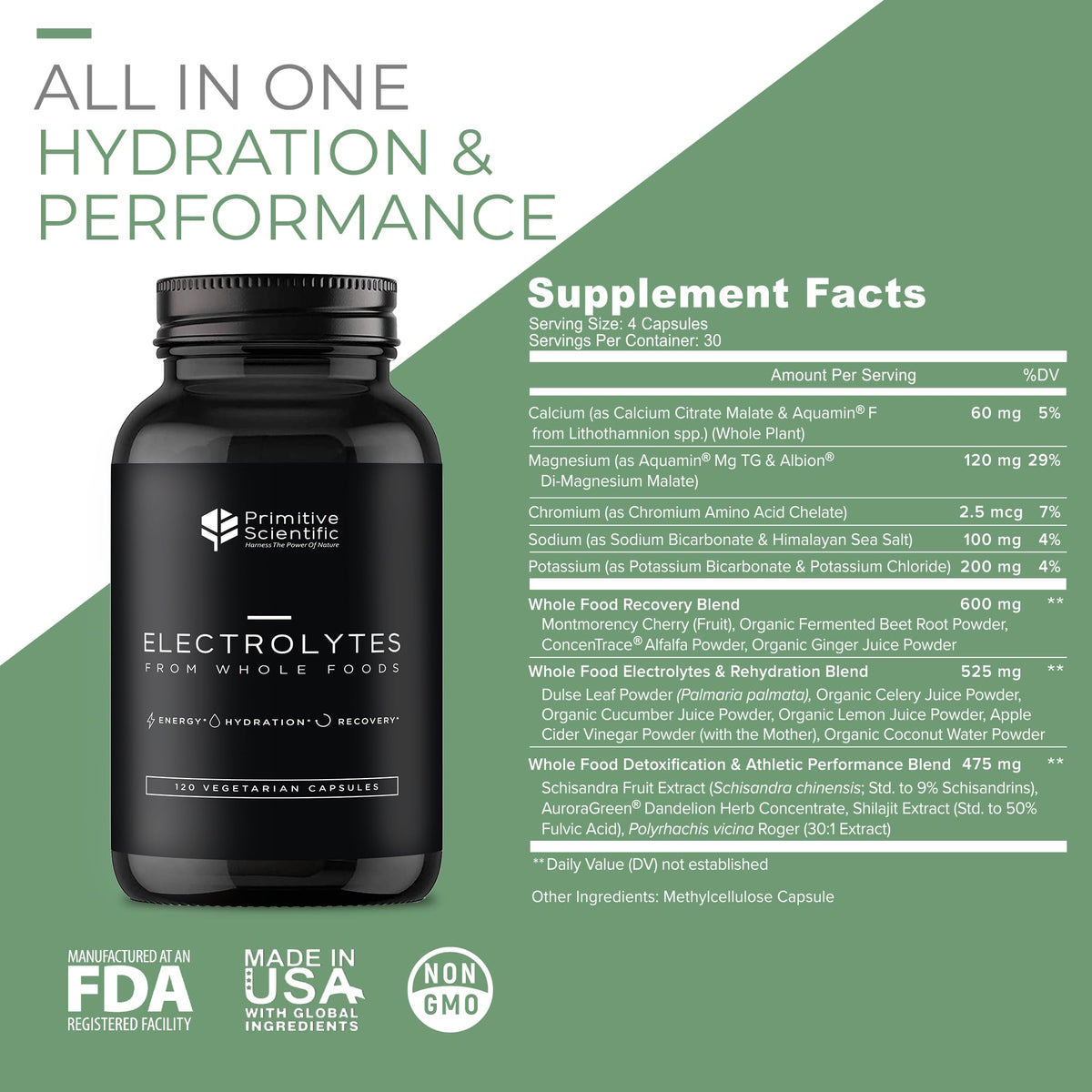 Primitive Scientific Electrolyte Capsules Advanced Hydration - 120 Count - image 2