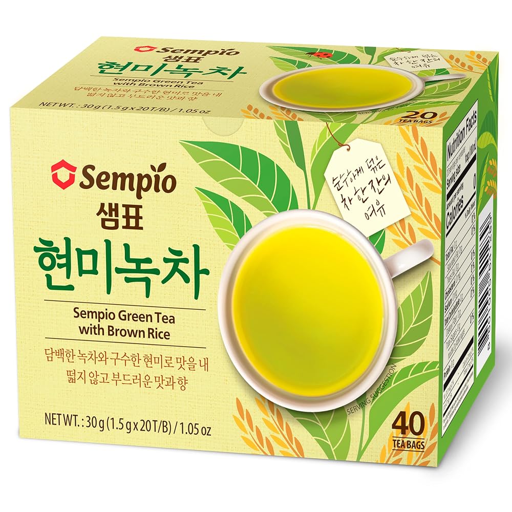 Sempio Green Tea with Brown Rice - 40 Tea Bags