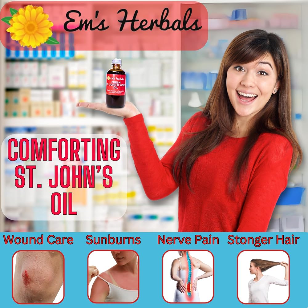 Em's Herbals St John's Wort Infused Oil