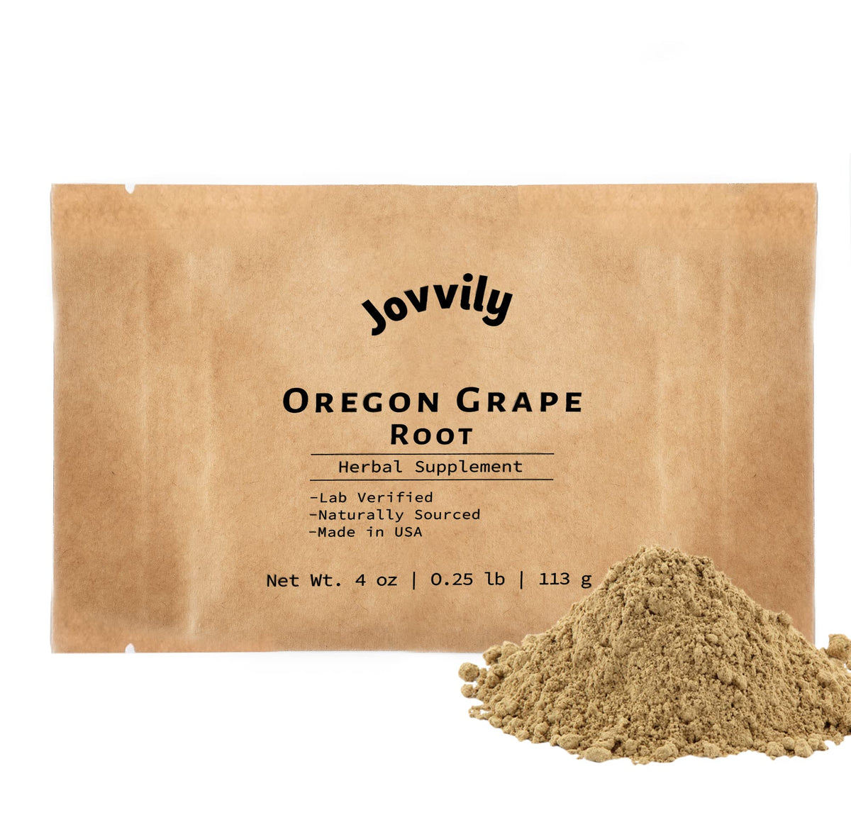 Jovvily Oregon Grape Root Powder - 8 oz - Single Ingredient