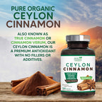 Health Nutrition Naturals Ceylon Cinnamon Capsules - 100% Extra