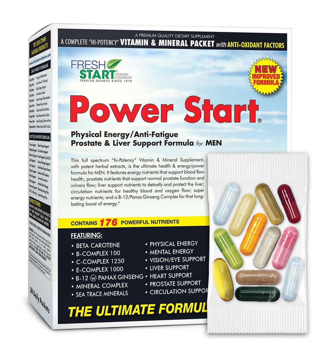 Fresh Start Power Start Men's Daily Vitamin Pack - 30 Packets