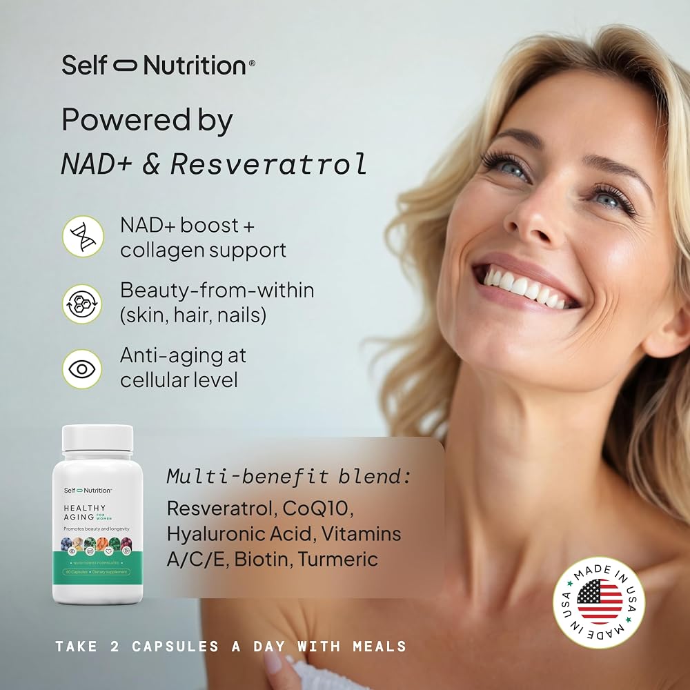 SELF NUTRITION Womens Multivitamin and Anti Aging Supplement for Women