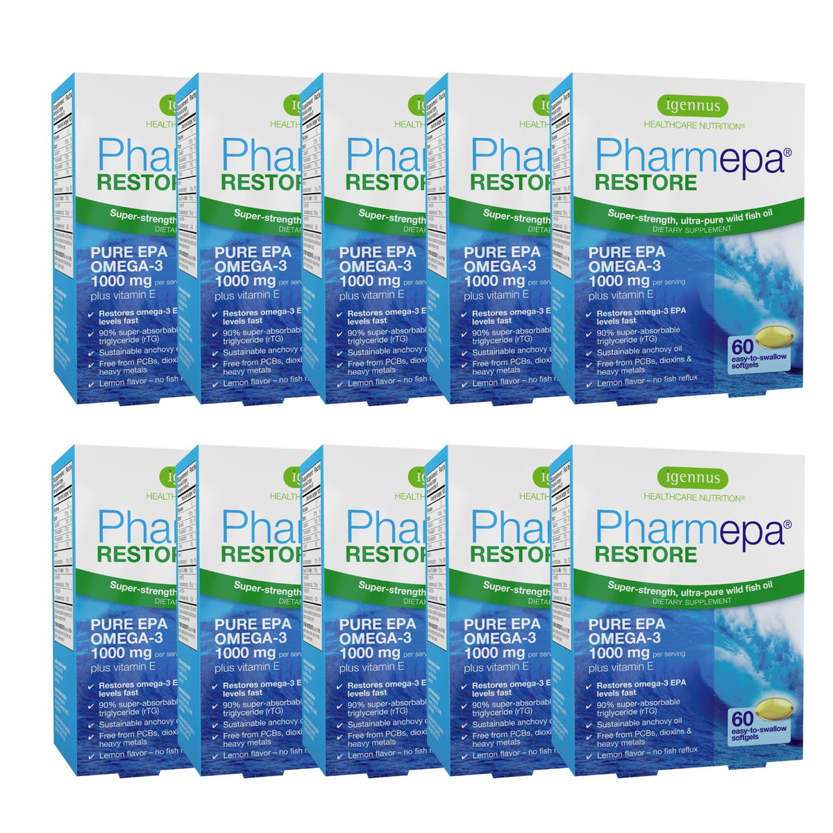 Igennus Pharmepa Restore Pure EPA 1000mg - 600 Softgels