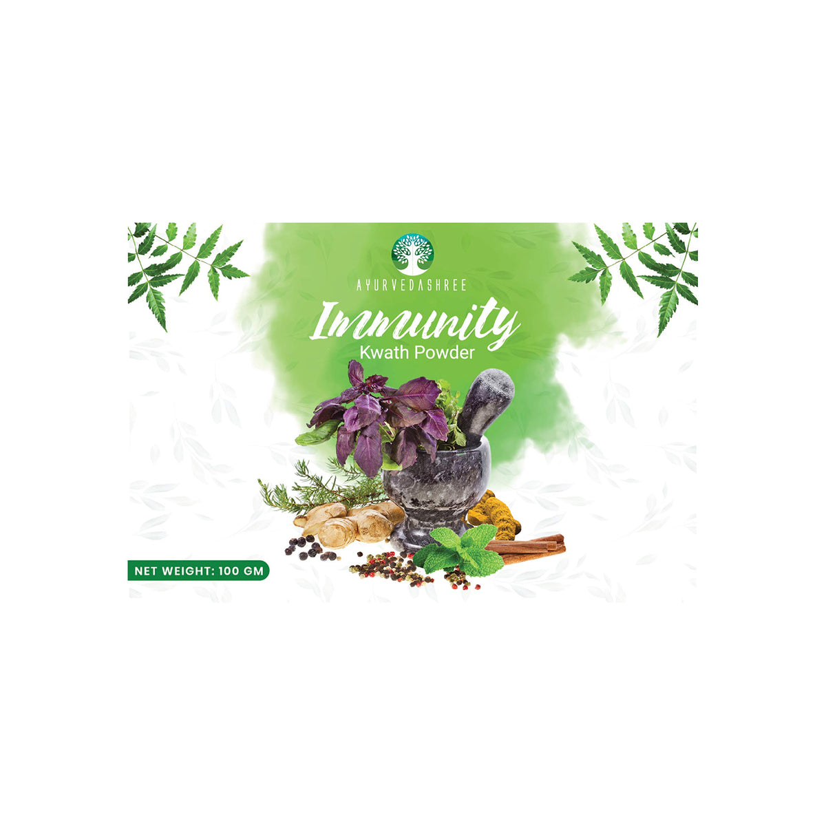 AYURVEDASHREE Immunity Kwath Herbal Powder - 100 g - image 4