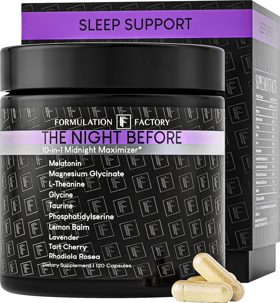 Formulation Factory The Night Before Magnesium Glycinate Sleep Aid