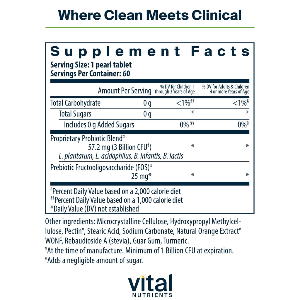 Hyperbiotics Vital Nutrients Pro-Kids Probiotic Orange - 60 Chewables - image 2