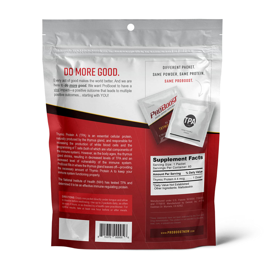 ProBoost Thymic Protein A (TPA) Immune Support Powder - 60 Packets - image 5