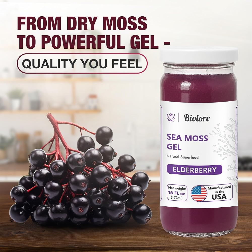 Biolore Elderberry Sea Moss Gel Wildcrafted - 16 Fl Oz - image 4