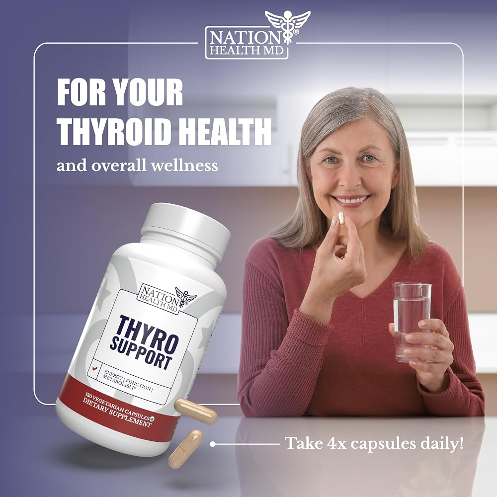 NATION HEALTH MD Thyro Support Thyroid Support - 120 Capsules - image 4