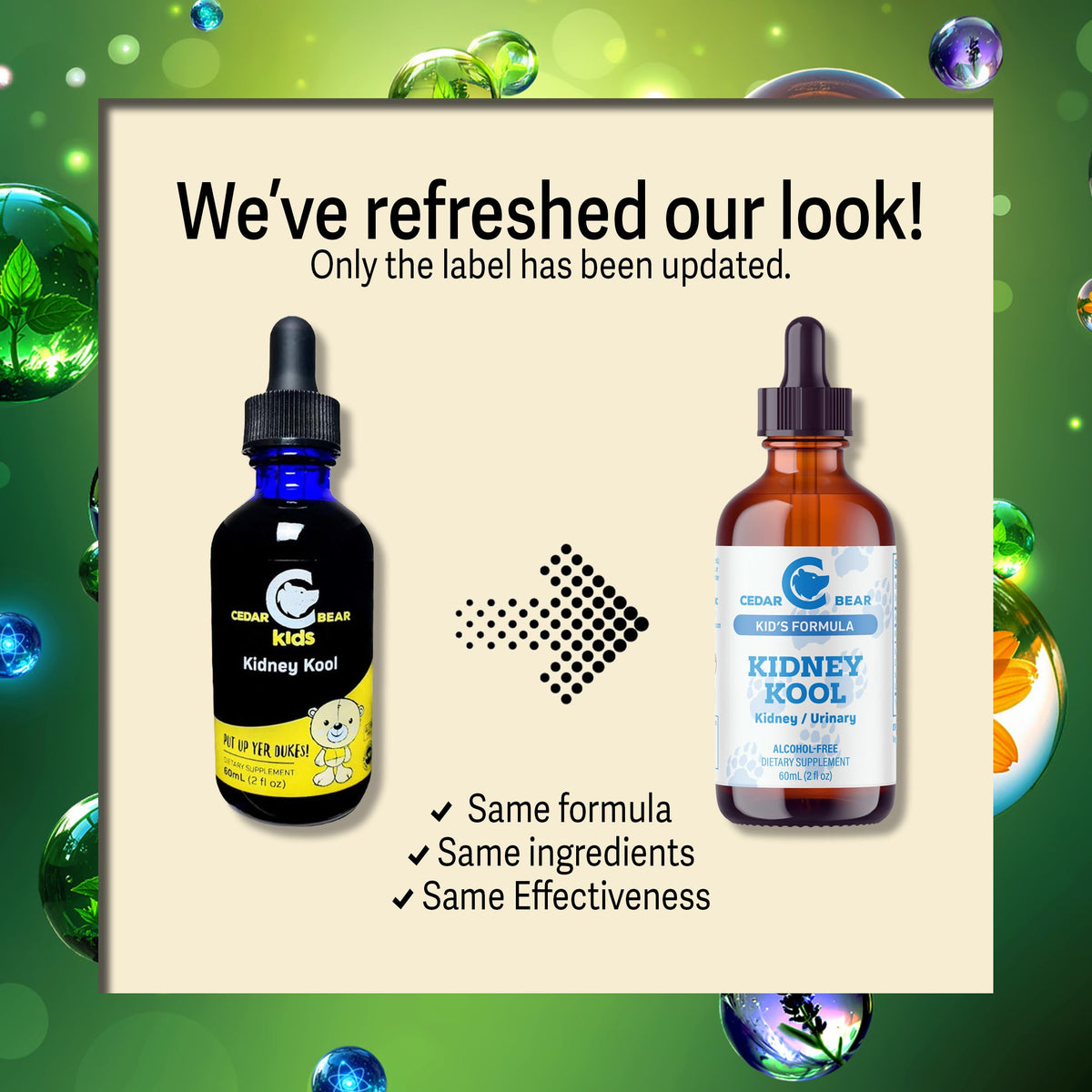 Cedar Bear Naturales Kidney Kool for Kids Liquid Herbal Supplement - 2 Fl Oz - image 3