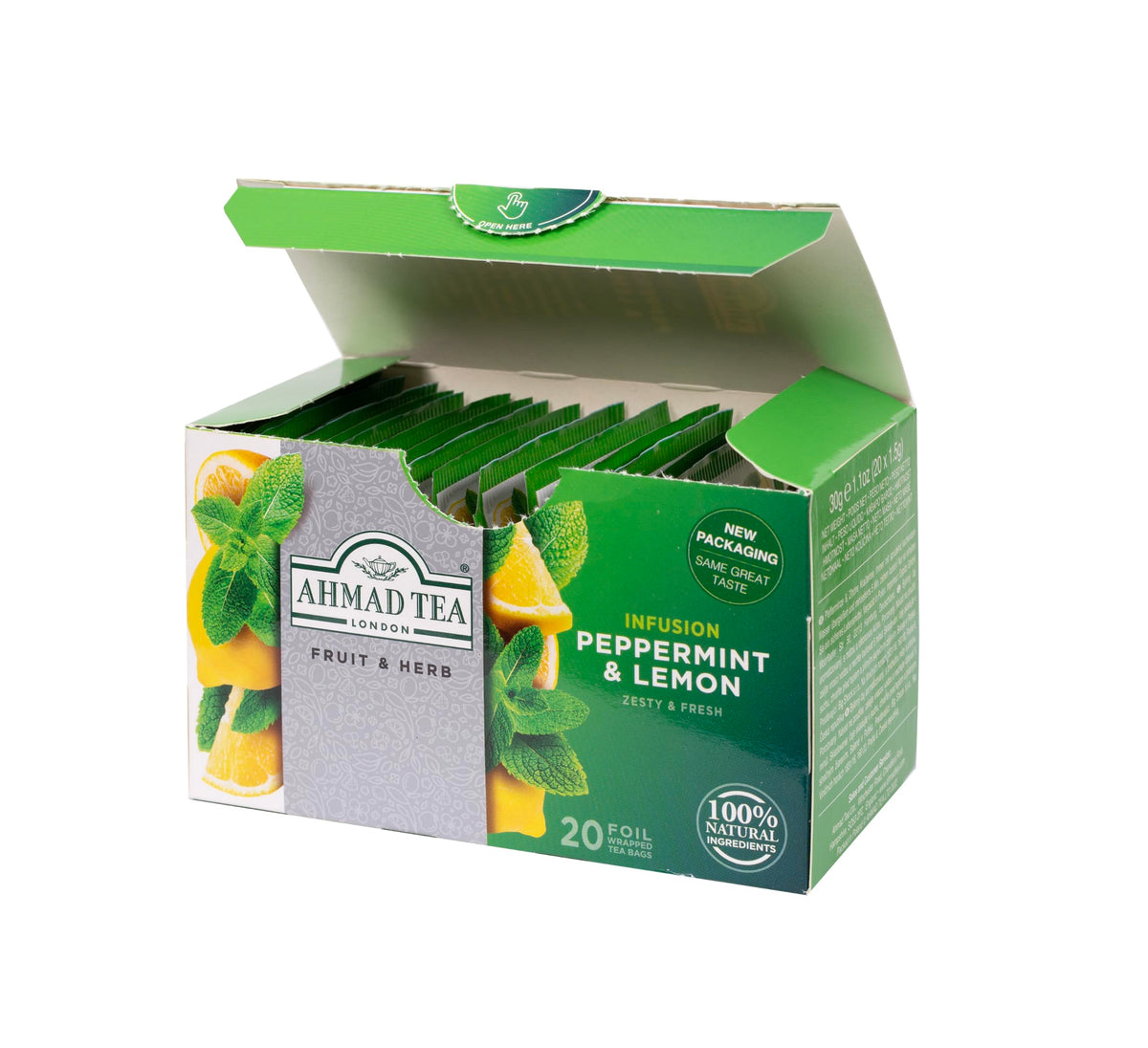 Ahmad Tea Peppermint & Lemon Herbal Tea - 20 Count (Pack of 6) - image 5