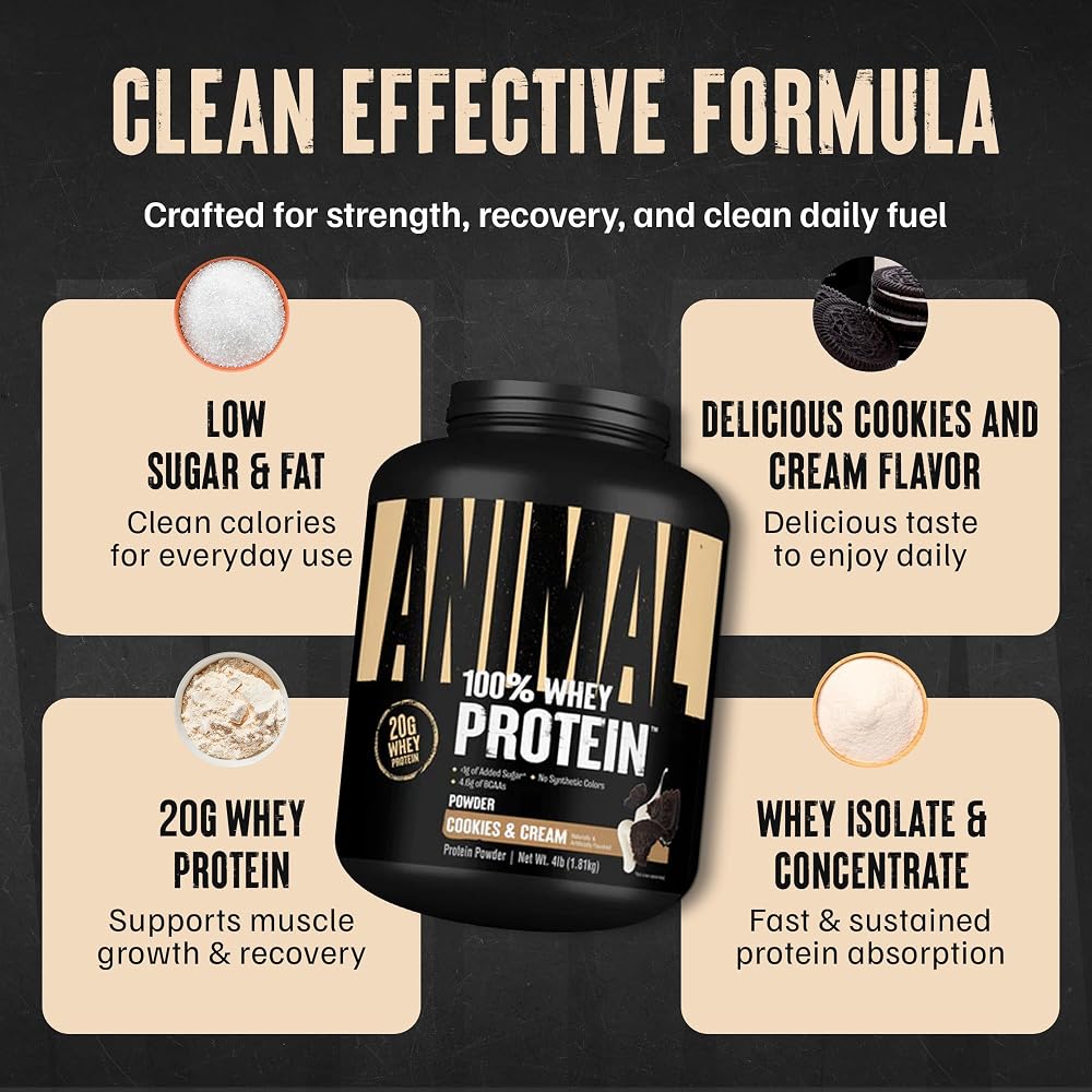 Animal 100% Whey Protein Powder Instant Iced Coffee