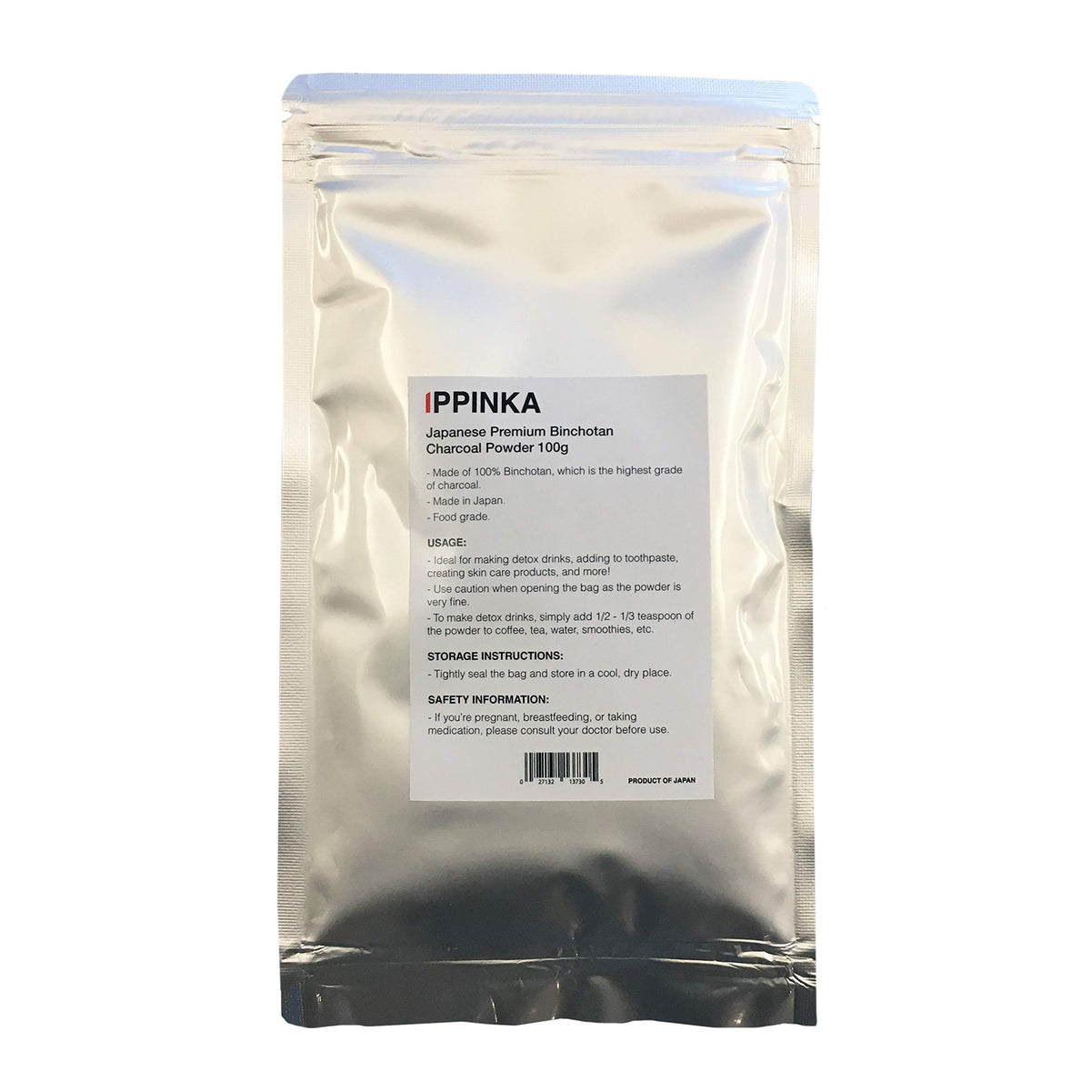 IPPINKA Japanese Premium Binchotan Charcoal Powder - 100g