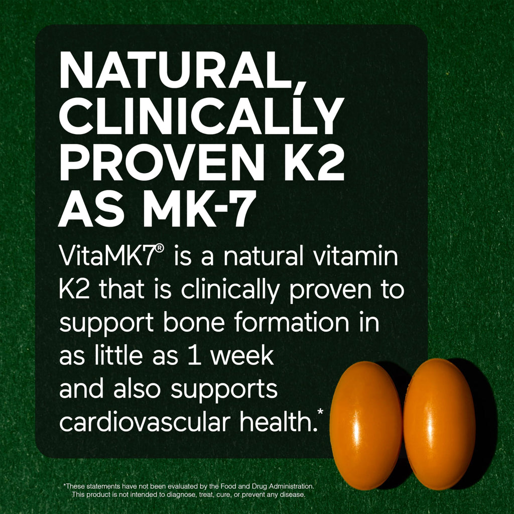 SMARTERNUTRITION Plant-Based Vitamin D3 with Vegan K2-5000 IU