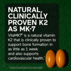 SMARTERNUTRITION Plant-Based Vitamin D3 with Vegan K2-5000 IU