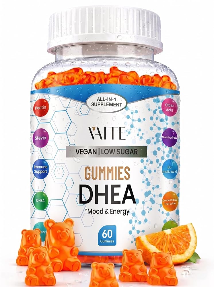 VAITE DHEA 50mg Gummies for Hormone Balance & Energy - 60 Gummies