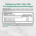 Naturalis Vegan Omega 3 Full Spectrum DHA, EPA & DPA from Algae Oil