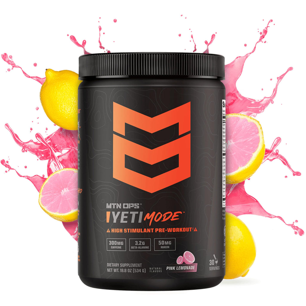 MTN OPS Yeti Mode Pre-Workout Powder - Explosive High-Stimulant
