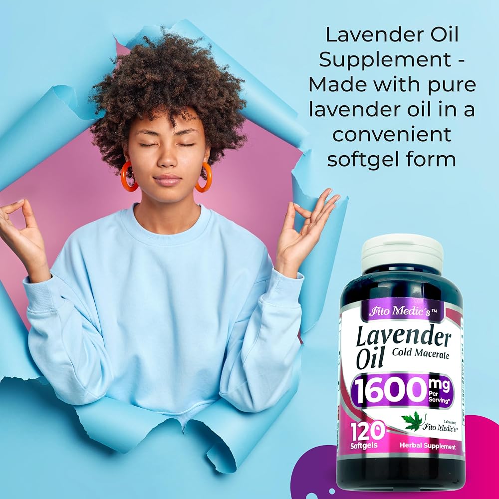 FITO MEDIC'S Lavender Pills 1600 mg - 120 Softgels - image 3