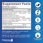 Patient One Homocysteine Cardioplex Methylated B Vitamins - 90 Capsules - image 2