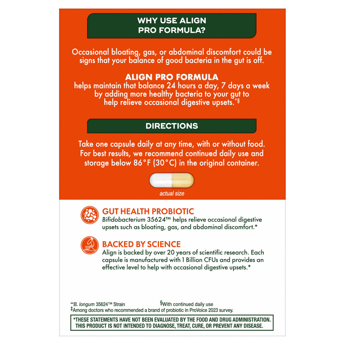 Align Pro Formula Probiotic Digestive Health - 63 Capsules - image 12