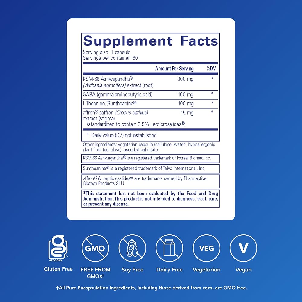 Pure Encapsulations Daily Calm Stress Support - 60 Capsules - image 2