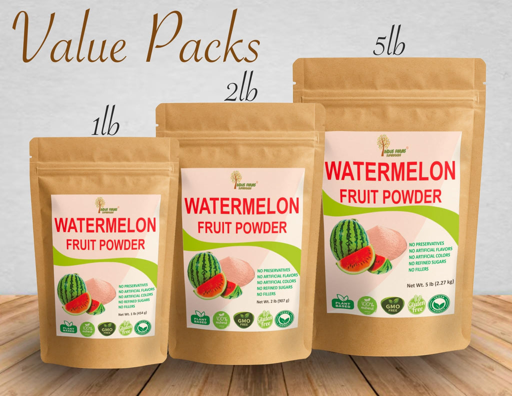 Indus Farms Watermelon Powder, Pre-Workout & Post-Workout Drink, 8 oz