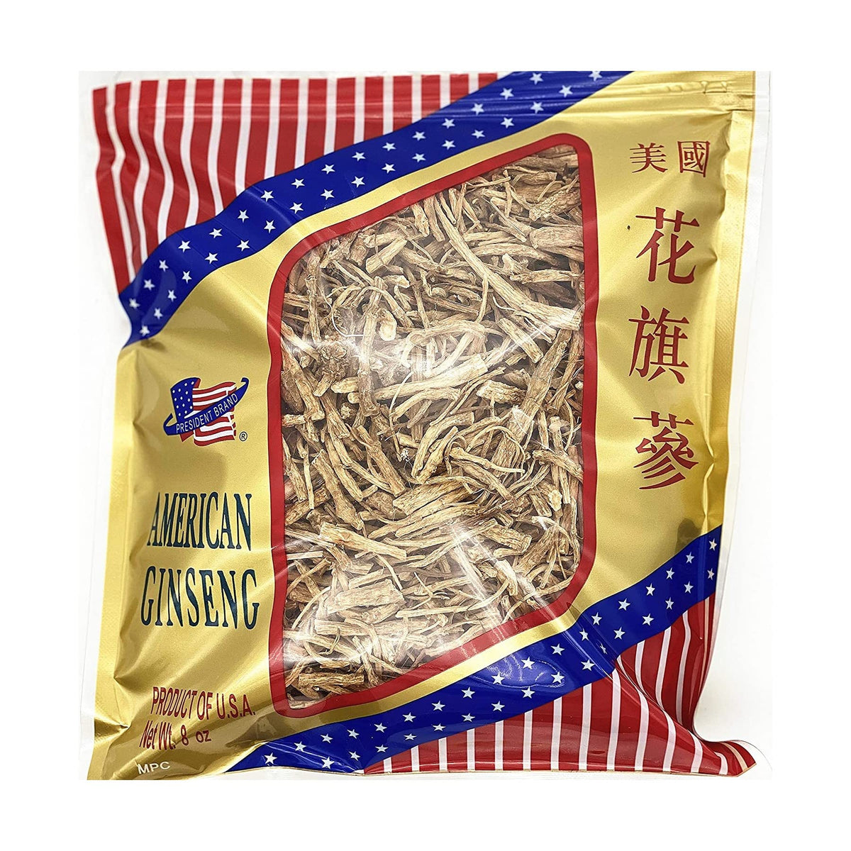 Greenlike President Brand American Ginseng Root - 8 oz
