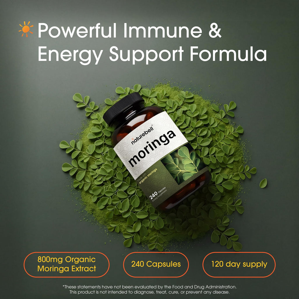 NatureBell Moringa 800mg - 240 Capsules - image 2