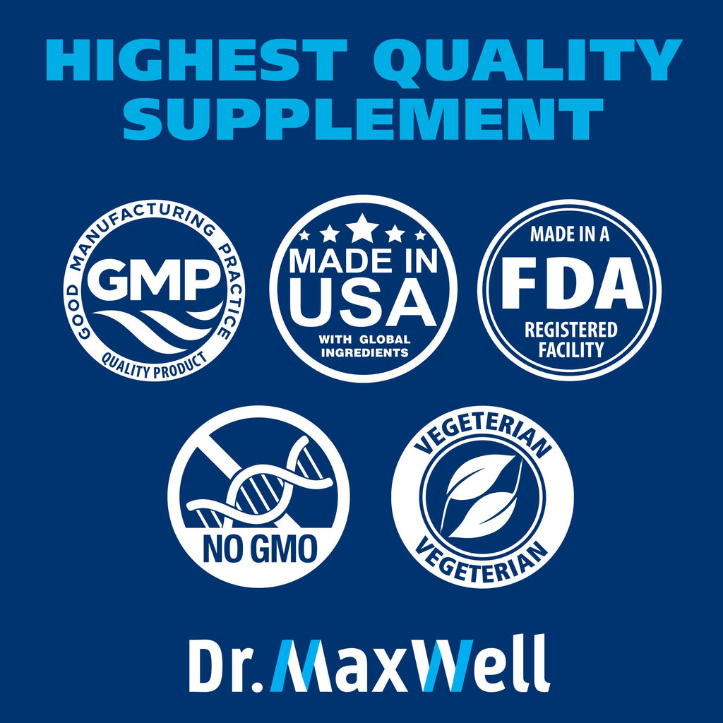 Dr. Maxwell Cortisol Manager Supplement for Stress & Sleep - 120 Capsules - image 7