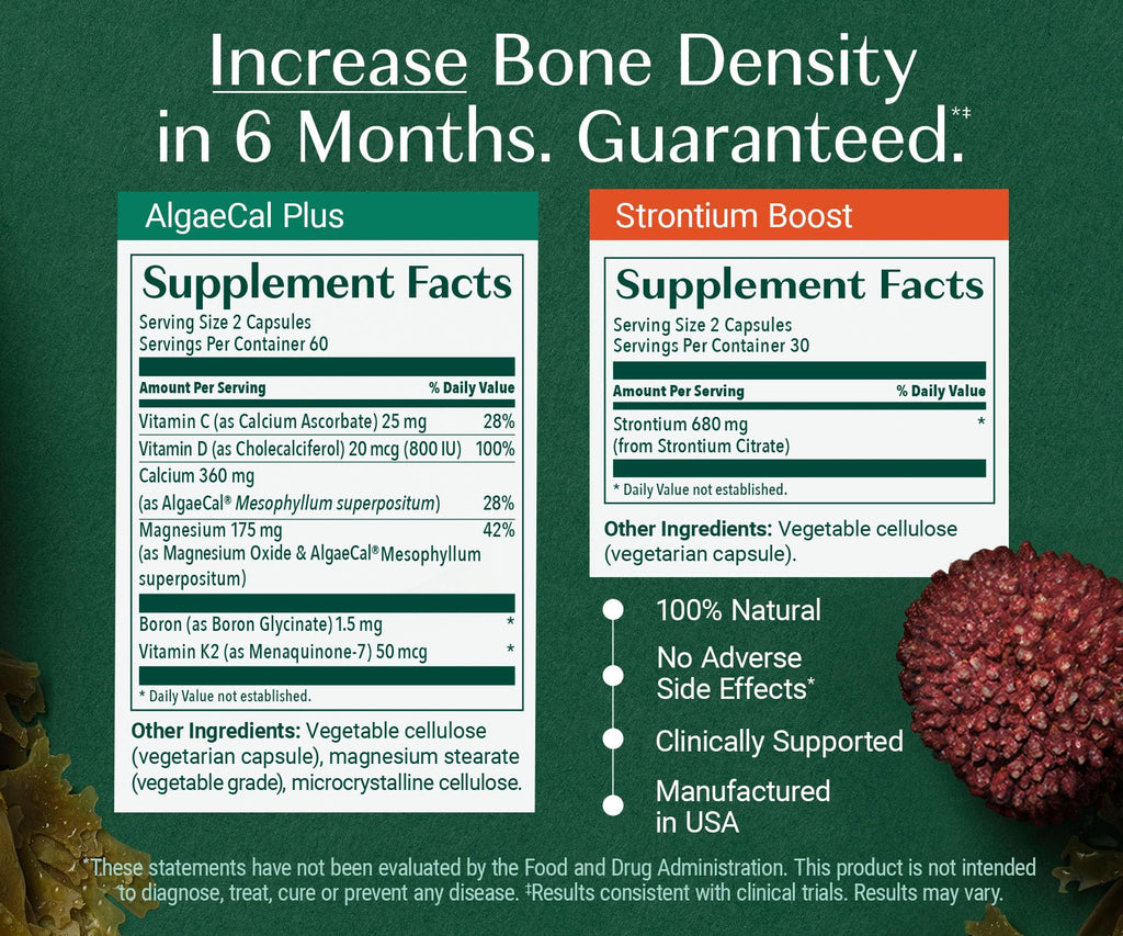 ALGAECAL Bone Builder Pack - Plant Based Calcium Supplement