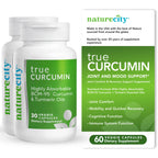 NatureCity True-Curcumin Turmeric Capsules Joint Support - 60 Count