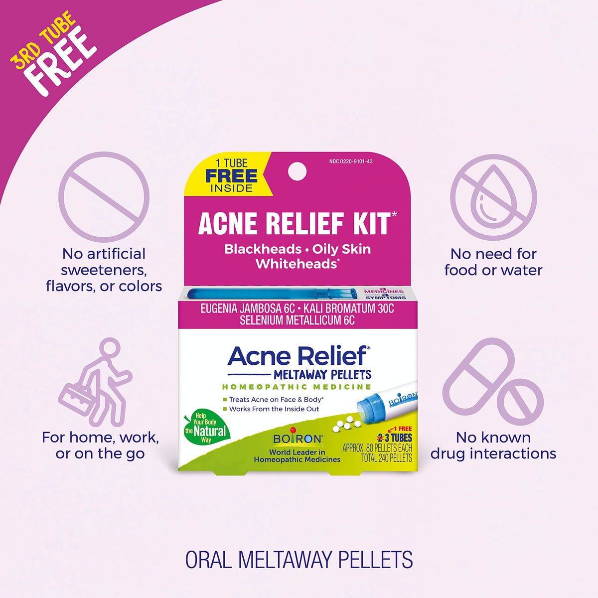 Boiron Acne Relief Kit Homeopathic Medicine - 3 Count - image 3