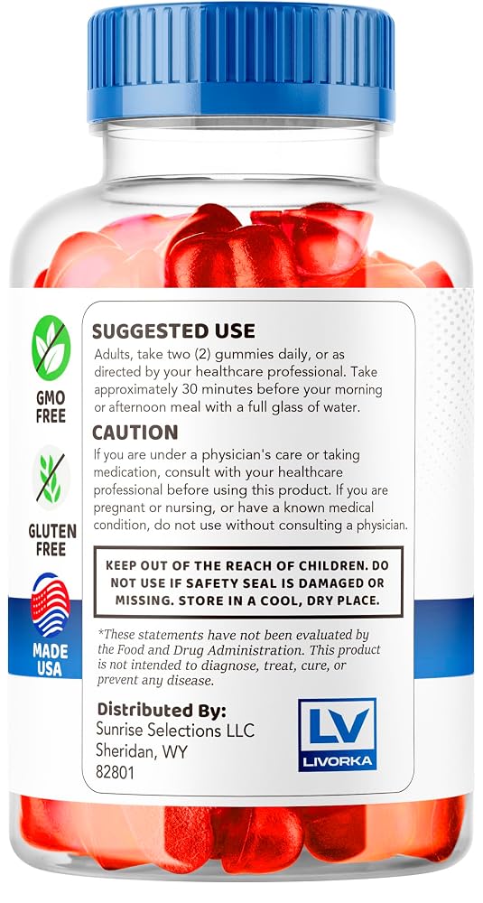 LIVORKA Keto Nature ACV Gummies - 180 Count (3 Pack) - image 5