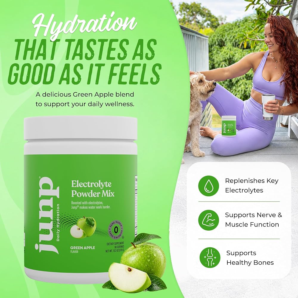 JUNP Electrolytes Powder No Sugar No Carbs Drink Mix - Potassium