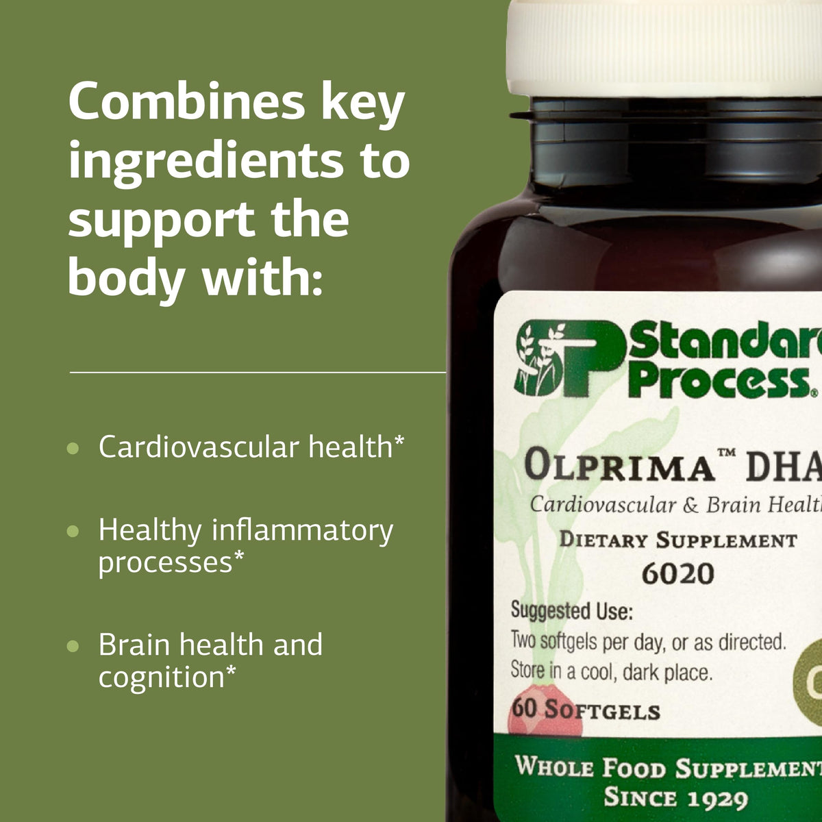 Standard Process Olprima DHA Omega-3 Heart Health - 60 Softgels - image 4