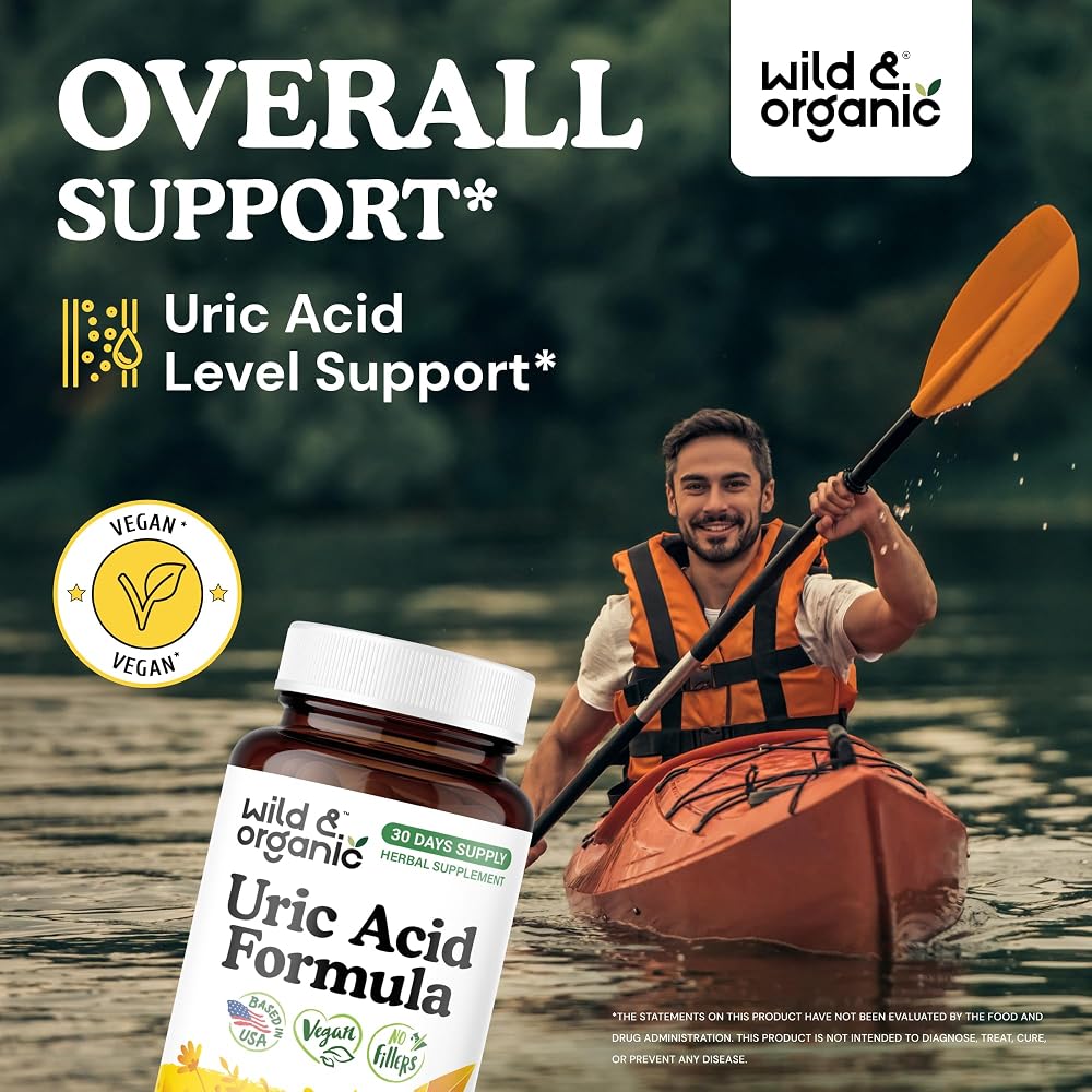 Wild & Organic Uric Acid Formula Capsules - Uric Acid Cleanse Support