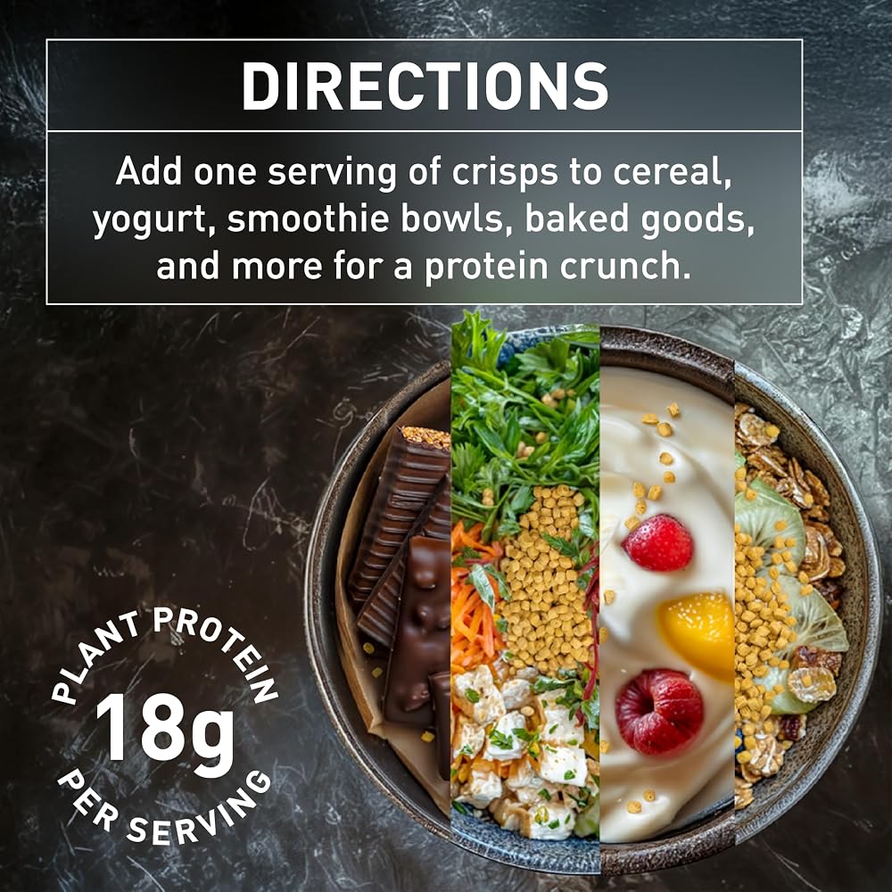 PURIS Organic Pea Protein Crisps, 18g Protein - 1 lb - image 5
