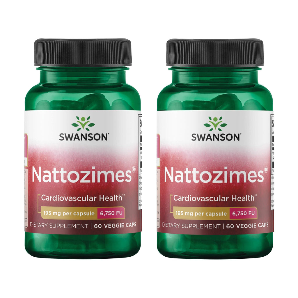 Swanson Triple-Strength Nattozimes 195 mg - 120 Vegetarian Capsules