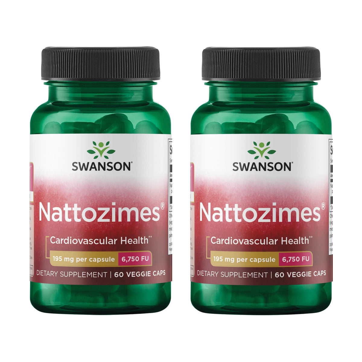 Swanson Triple-Strength Nattozimes 195 mg - 120 Vegetarian Capsules