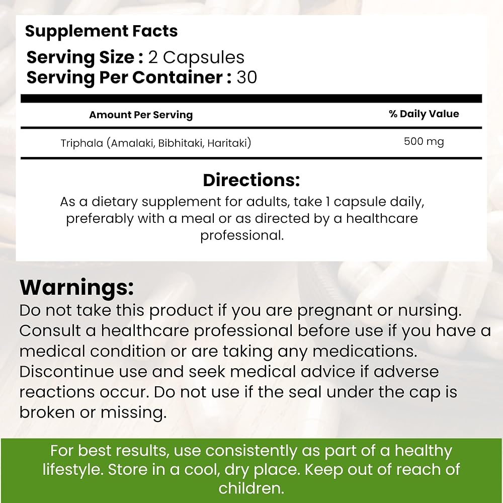 Modern Ayurvedic Centre Triphala Capsules for Digestive Support - 120 Capsules - image 3