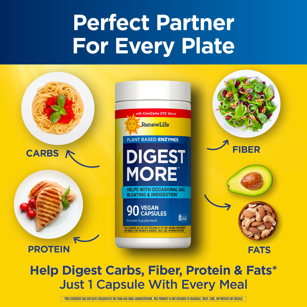 Renew Life DigestMore Digestive Enzymes - 90 Vegetarian Capsules - image 4