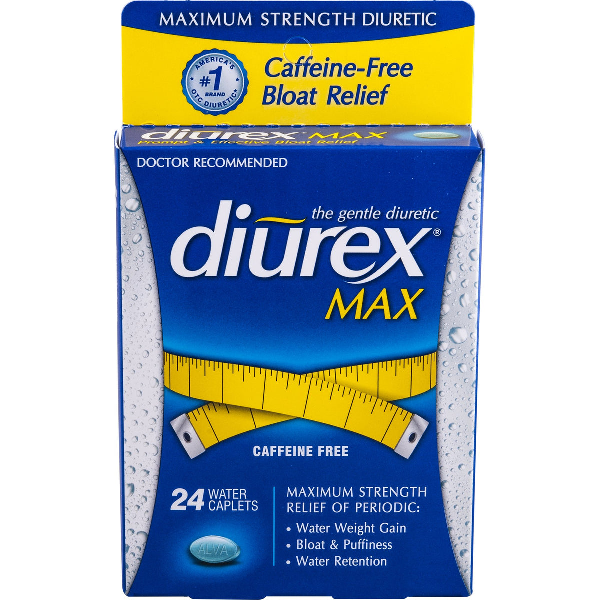 Diurex Max Water Caplets Caffeine Free - 48 Caplets