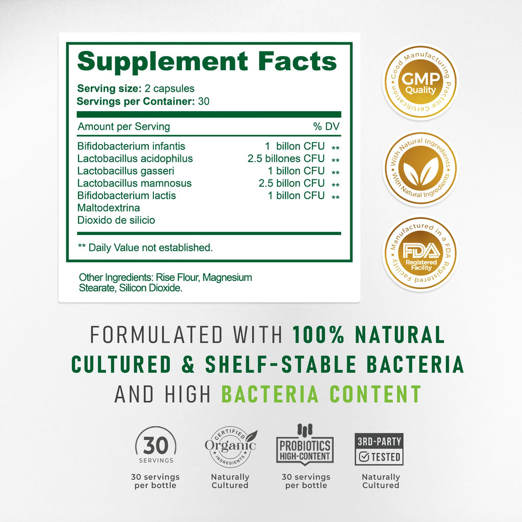 BACTICURE Bacterium Plus Probiotic - 120 Capsules (Pack of 2) - image 5